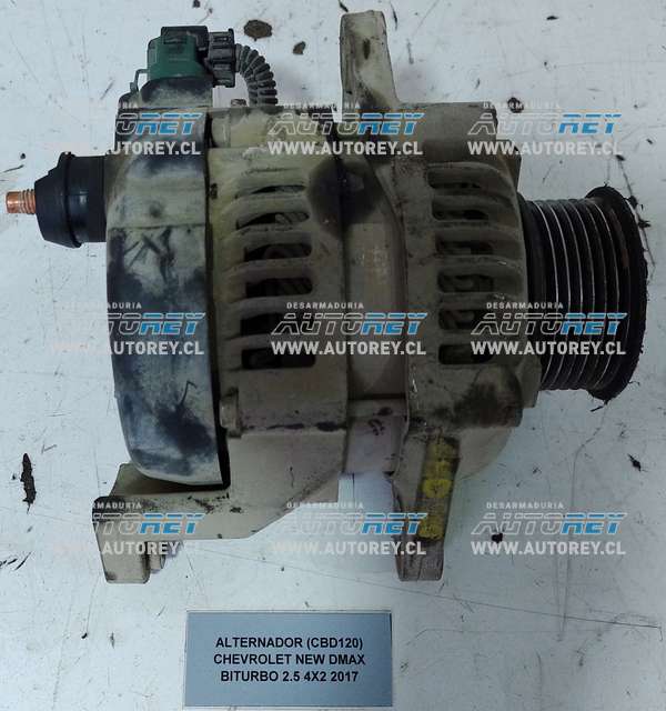 Alternador (CBD120) Chevrolet New Dmax Biturbo 2.5 4×2 2017 $80.000 + IVA