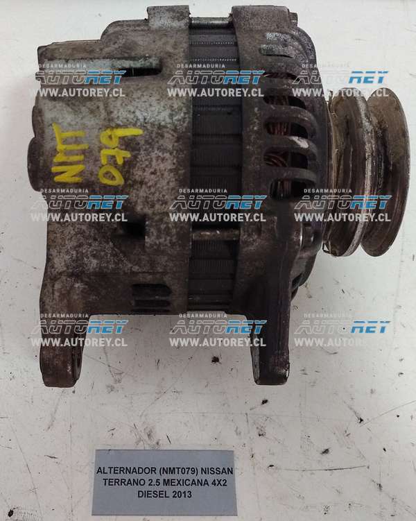 Alternador (NMT079) Nissan Terrano 2.5 Mexicana 4×2 Diesel 2013 $60.000 + IVA