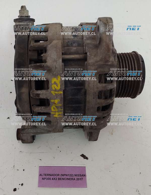 Alternador (NPN122) Nissan NP300 4X2 Bencinera 2017 $90.000 + IVA