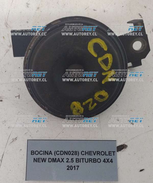 Bocina (CDN028) Chevrolet New Dmax 2.5 Biturbo 4×4 2017 $7.000 + IVA