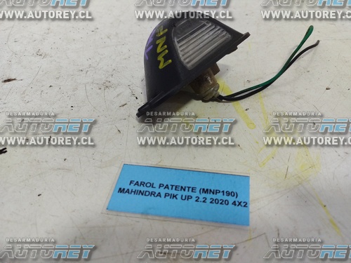 Farol Patente (MNP190) Mahindra Pik Up 2.2 2020 4×2 $10.000 + IVA