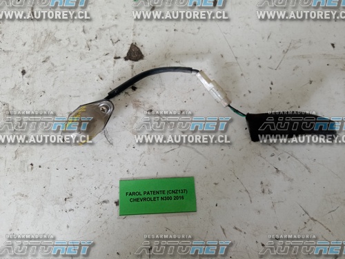 Farol Patente (CNZ137) Chevrolet N300 2016 $5.000 + IVA