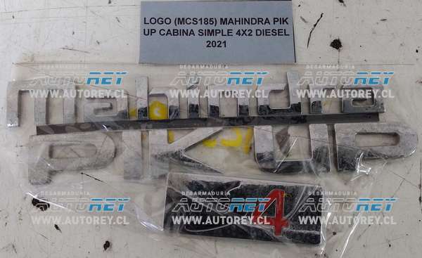 Logo (MCS185) Mahindra Pik Up Cabina Simple 4×2 Diesel 2021 $5.000 + IVA