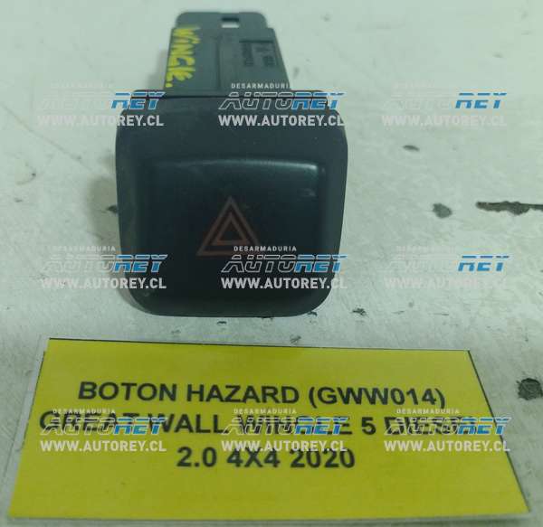 Botón Hazard (GWW014) Great Wall Wingle 5 Diesel 2.0 4×4 2020 $10.000 + IVA