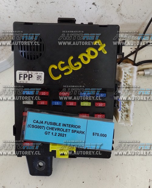 Caja Fusible Interior (CSG007) Chevrolet Spark GT 1.2 2021 $40.000 + IVA