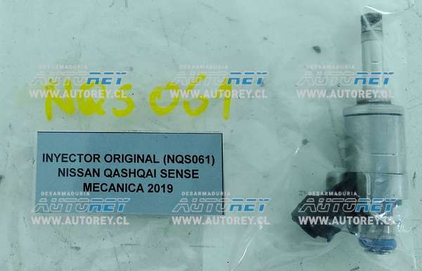 Inyector Original (NQS061) Nissan Qashqai Sense Mecánica 2019 $25.000 + IVA