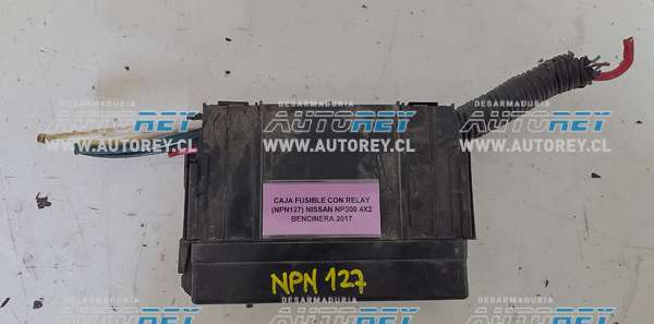 Caja Fusible Con Relay (NPN127) Nissan NP300 4X2 Bencinera 2017 $25.000 + IVA