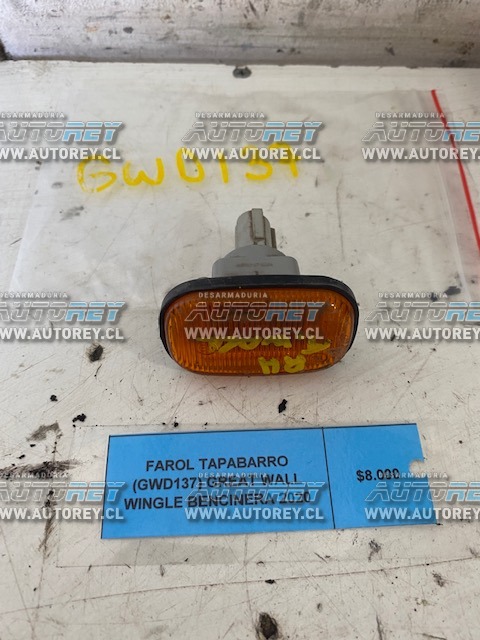 Farol tapabarro (GWD137) Great Wall Wingle bencinera 2020 $5.000 mas iva