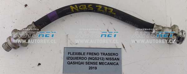 Flexible Freno Trasero Izquierdo (NQS212) Nissan Qashqai Sense Mecánica 2019 $10.000 + IVA