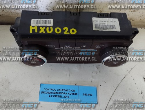 Control Calefacción (MXU020) Mahindra XUV500 2.2 Diesel 2013 $50.000 + IVA