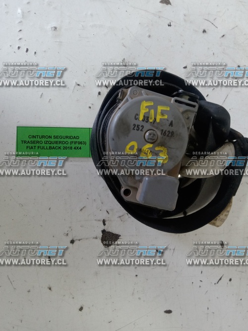 Cinturón Seguridad Trasero Izquierdo (FIF063) Fiat FullBack 2018 4×4 $15.000 + IVA