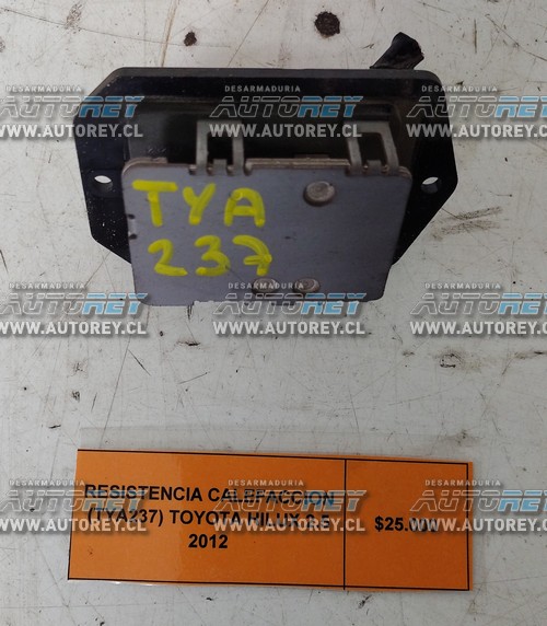 Resistencia Calefacción (TYA237) Toyota Hilux 2.5 2012 $25.000 + IVA