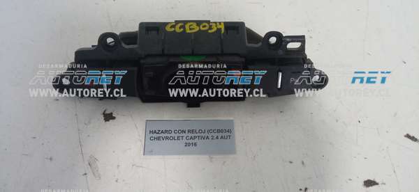 Hazard Con Reloj (CCB034) Chevrolet Captiva 2.4 AUT 2016 $35.000 + IVA