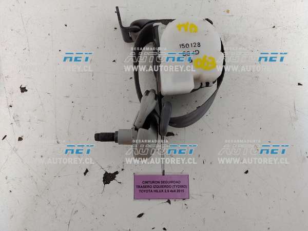 Cinturon Seguridad Trasero Izquierdo (TYD063) Toyota Hilux 2.5 4×4 2015 $20.000 + IVA