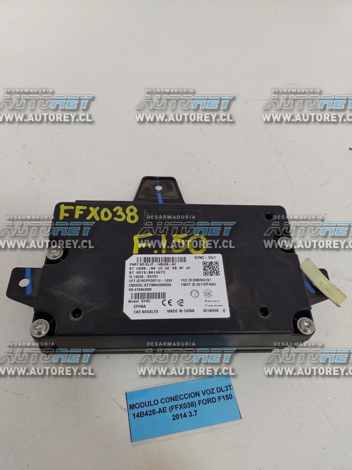 Módulo Conección Voz DL3T-14B428-AE (FFX038) Ford F150 2014 3.7 $80.000 + IVA