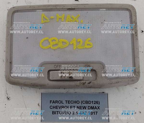 Farol Techo (CBD126) Chevrolet New Dmax Biturbo 2.5 4×2 2017 $10.000 + IVA