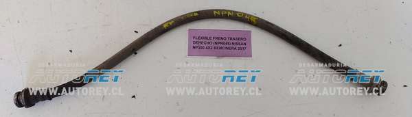 Flexible Freno Trasero Derecho (NPN045) Nissan NP300 4X2 Bencinera 2017 $10.000 + IVA