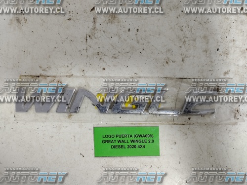 Logo Puerta (GWA099) Great Wall Wingle 2.0 Diesel 2020 4×4 $5.000 + IVA