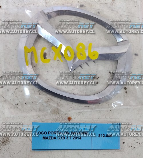 Logo Portalón (MCX086) Mazda CX9 3.7 2014 $12.000 + IVA