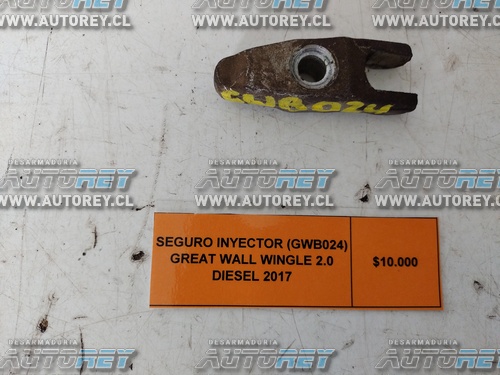 Seguro Inyector (GWB024) Great Wall Wingle 2.0 Diesel 2017 $10.000 + IVA