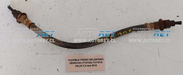 Flexible Freno Delantero Derecho (TYD102) Toyota Hilux 2.5 4×4 2015 $10.000 + IVA