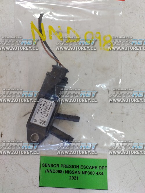 Sensor Presión Escape DPF (NND098) Nissan Np300 4×4 2021 $50.000 + IVA