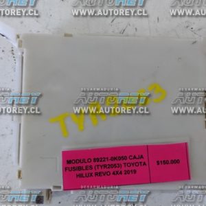 Módulo 89221-0K050 Caja Fusibles (TYR2053) Toyota Hilux Revo 4×4 2019 $100.000 + IVA