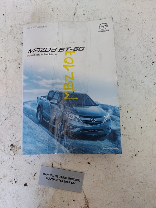 Manual Usuario (MBZ107) Mazda BT50 2019 4×4 $10.000 + IVA