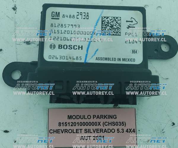 Módulo Parking 8151201000000X (CHS035) Chevrolet Silverado 5.3 4×4 AUT 2021 $40.000 + IVA.jpeg