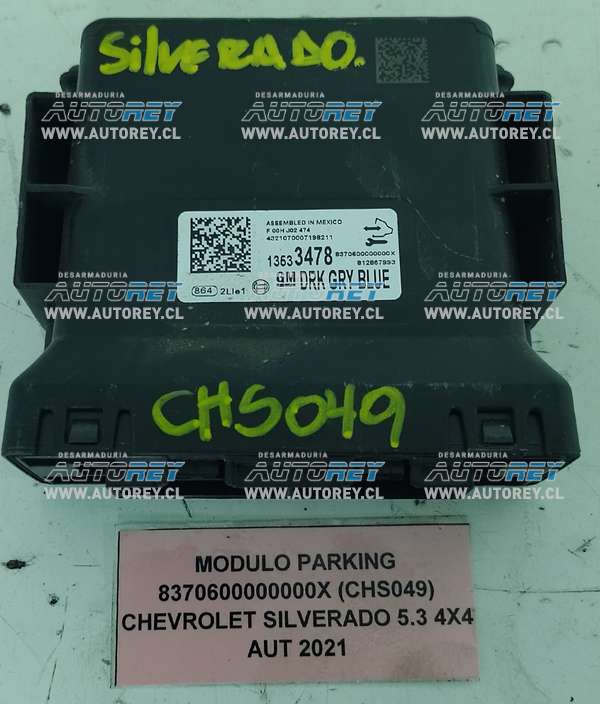 Módulo Parking 8370600000000X (CHS049) Chevrolet Silverado 5.3 4×4 AUT 2021 $40.000 + IVA.jpeg