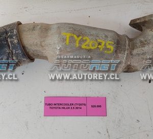 Tubo Intercooler (TY2075) Toyota Hilux 2.5 2014 $20.000 + IVA