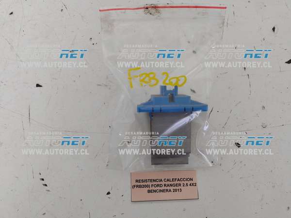 Resistencia Calefacción (FRB200) Ford Ranger 2.5 4×2 Bencinera 2013 $25.000 + IVA