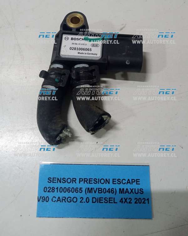 Sensor Presion Escape 0281006065 (MVB046) Maxus V90 Cargo 2.0 Diesel 4×2 2021