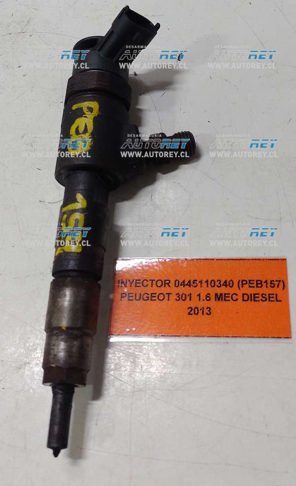 Inyector 0445110340 (PEB157) Peugeot 301 1.6 Mec Diesel 2013