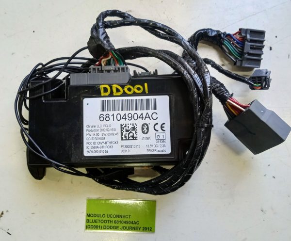 Modulo Uconnect Bluetooth 68104904AC (DD0001) Dodge Journey 2012