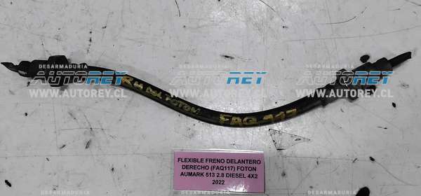 Flexible Freno Delantero Derecho (FAQ117) Foton Aumark 513 2.8 Diésel 4×2 2022