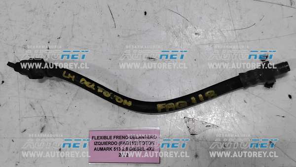 Flexible Freno Delantero Izquierdo (FAQ118) Foton Aumark 513 2.8 Diésel 4×2 2022