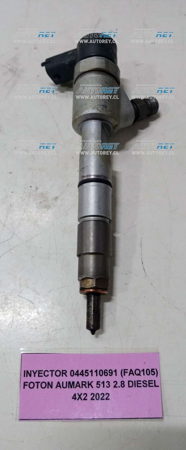 Inyector 0445110691 (FAQ105) Foton Aumark 513 2.8 Diesel 4×2 2022