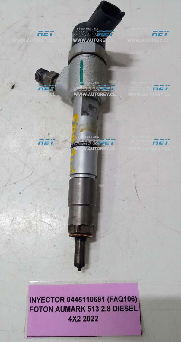 Inyector 0445110691 (FAQ106) Foton Aumark 513 2.8 Diesel 4×2 2022