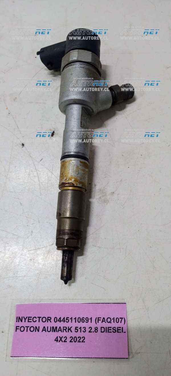 Inyector 0445110691 (FAQ107) Foton Aumark 513 2.8 Diesel 4×2 2022