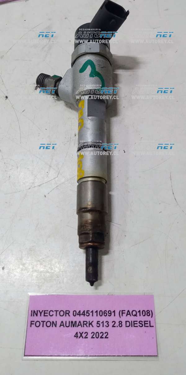 Inyector 0445110691 (FAQ108) Foton Aumark 513 2.8 Diesel 4×2 2022