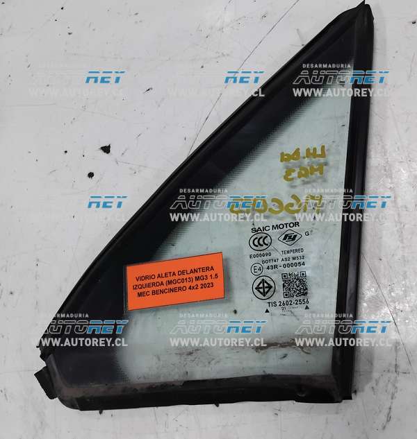 Vidrio Aleta Delantera Izquierda (MGC013) MG3 1.5 Mec Bencinero 4×2 2023