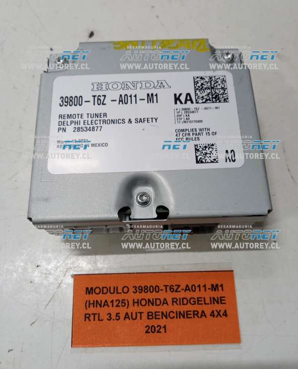 Modulo 39800-T6Z-A011-M1 (HNA125) Honda Ridgeline RTL 3.5 AUT Bencinera 4×4 2021